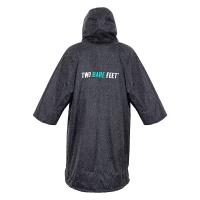 Two Bare Feet Weatherproof Classic Print 3 / 4 Sleeve Changing Robe - Black / Teal Extra Image 1 Preview
